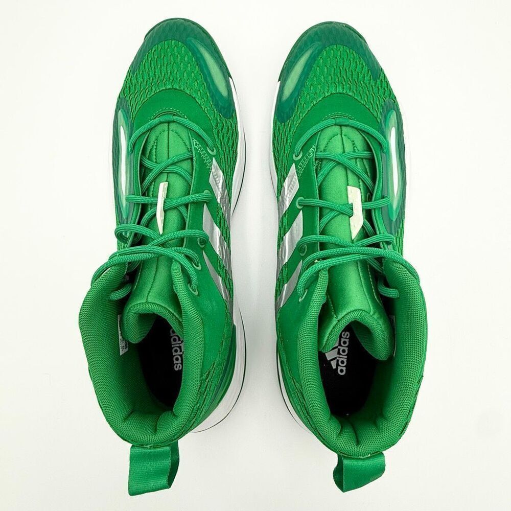 Adidas SM Exhibit A Mid Basketball Sneakers in Green White Lace Up - US Men’s Si - Picture 8 of 16